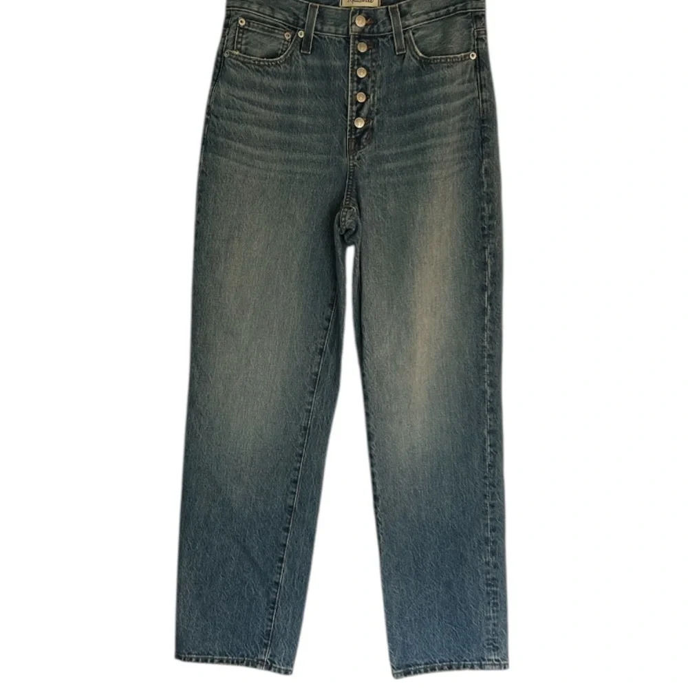 Madewell The Perfect Vintage Straight Jean Becker Wash Button-Front Size 27 NEW - Picture 5 of 16